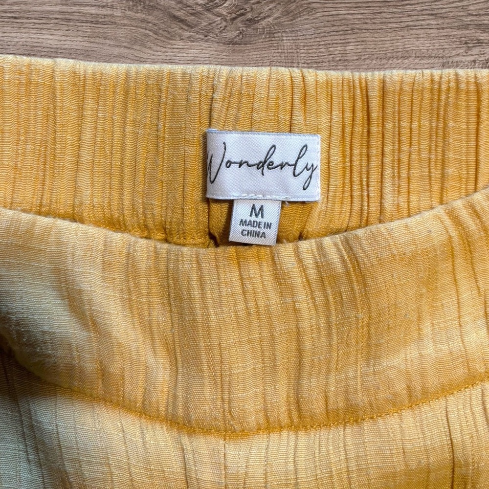 Wonderly Crinkle Wide Leg Boho Pants - Picture 2 of 8